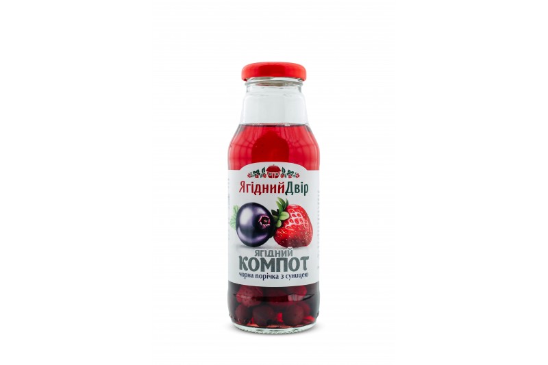 Berry compote BLACK CURRANT WITH STRAWBERRY